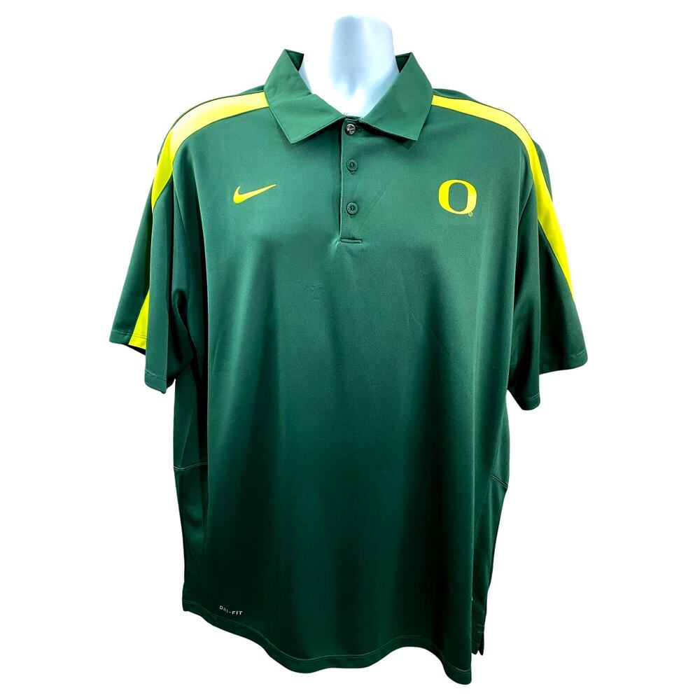Nike Dri-Fit NCAA Oregon Ducks Men's Green Polo XL